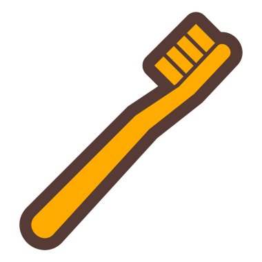 Diş fırçası. Web simgesi basit illüstrasyon