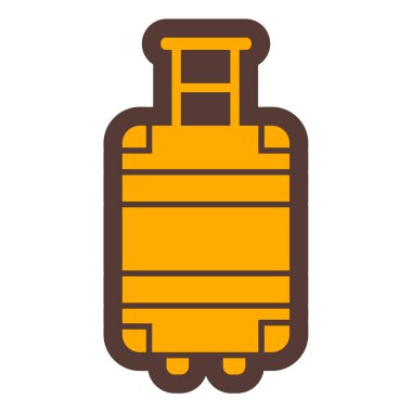 seyahat Bagaj simgesi. vektör çizim