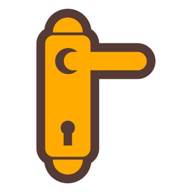 Kapı. Web simgesi basit illüstrasyon