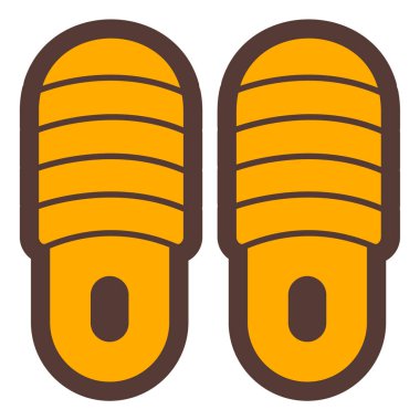 Terlik simge vektör çizim