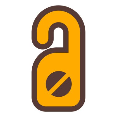 Askı. Web simgesi basit illüstrasyon