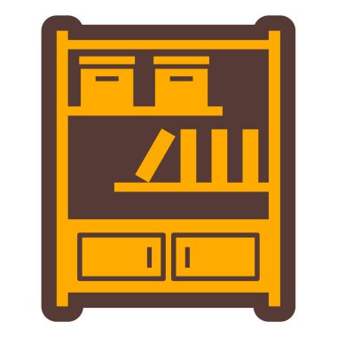 Mobilya. Web simgesi basit illüstrasyon