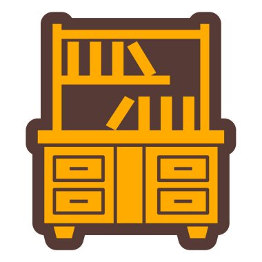 mobilya ikonu vektör illüstrasyonu