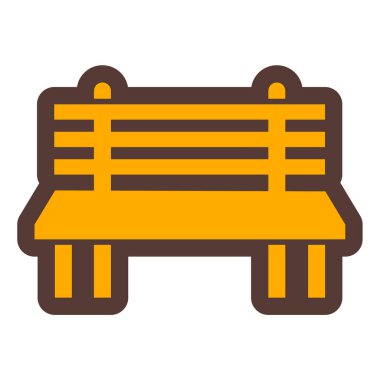 Yedek kulübesi Web simgesi basit illüstrasyon