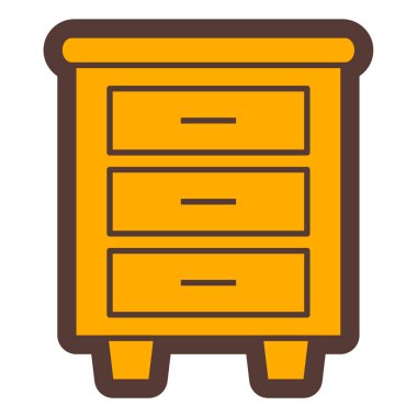 Dolap. Web simgesi basit illüstrasyon