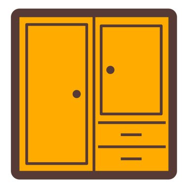 Kapı. Web simgesi basit illüstrasyon