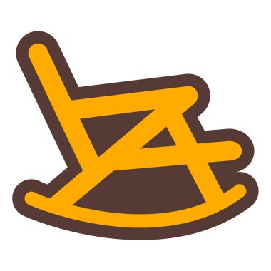 Otur. Web simgesi basit illüstrasyon