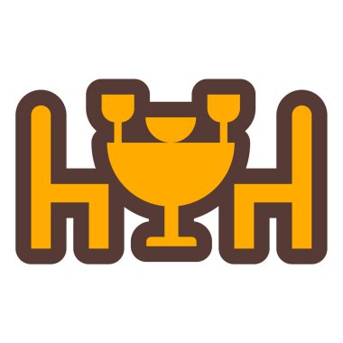 Masa. Web simgesi basit illüstrasyon