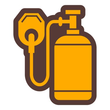 Su pompası ikonu. Web için gaz söndürücü vektör simgelerinin basit bir gösterimi