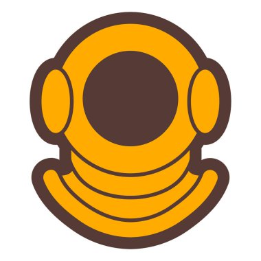 Astronot ikonu. Web için kask vektör simgelerinin özet çizimi