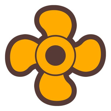 Hayran. Web simgesi basit illüstrasyon