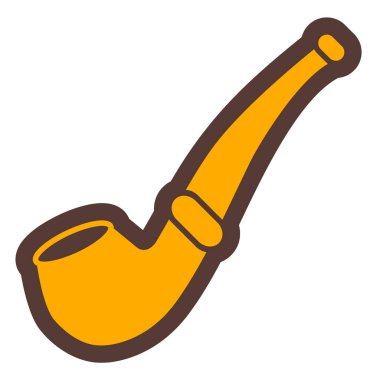 Boru simgesi. ağ için çizgi film vektör illüstrasyonu