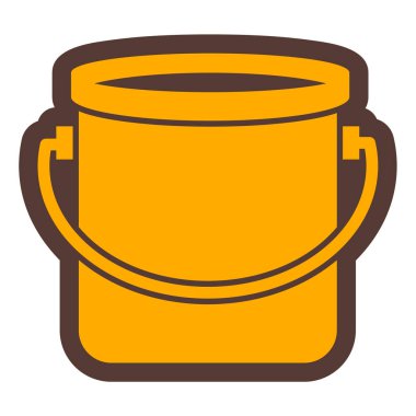 Kova. Web simgesi basit illüstrasyon