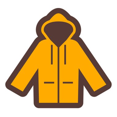 Ceket. Web simgesi basit illüstrasyon