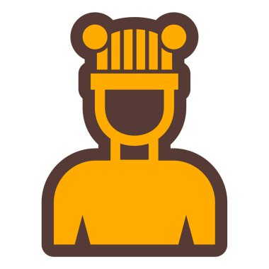 Erkek ikon vektörü. Düz çizim. 10 saniye.