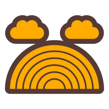 Güneş. Web simgesi basit illüstrasyon