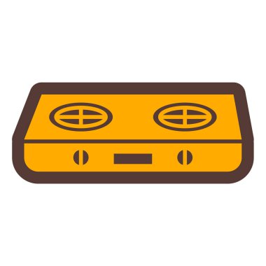 Teyp. Web simgesi basit tasarım