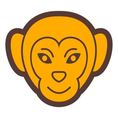 Aslan yüz ifadesi, vektör illüstrasyonu