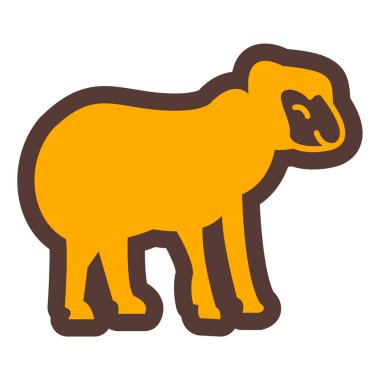 Deve. Web simgesi basit illüstrasyon