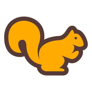 şirin sincap vektör simgesi