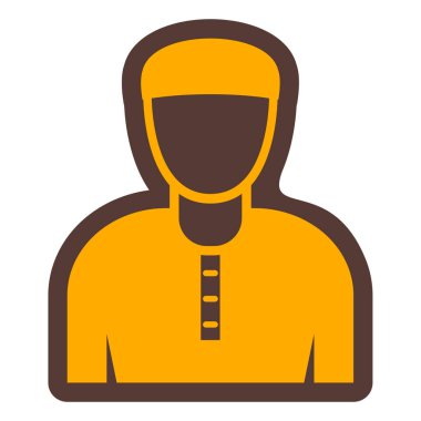 Adamım. Web simgesi basit illüstrasyon