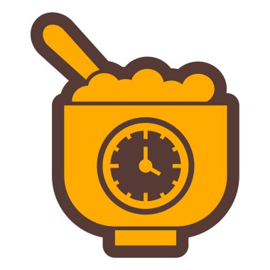 Alarm saat simgesi vektör illüstrasyonu