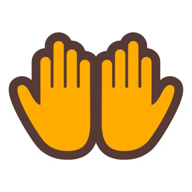 Eldiven. Web simgesi basit illüstrasyon