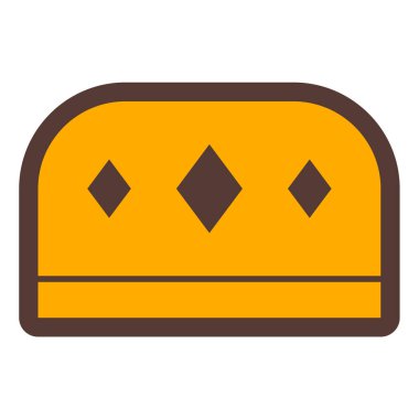 Taç. Web simgesi basit illüstrasyon