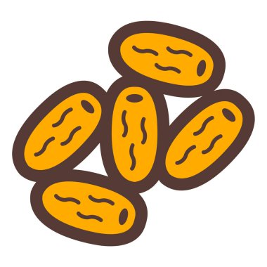 Gıda ve doğal ikonun vektör illüstrasyonu