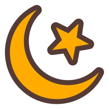 Ay. Web simgesi basit illüstrasyon