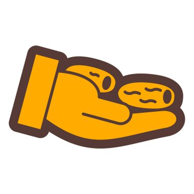 Para vektör illüstrasyonuyla el ele tutuşma