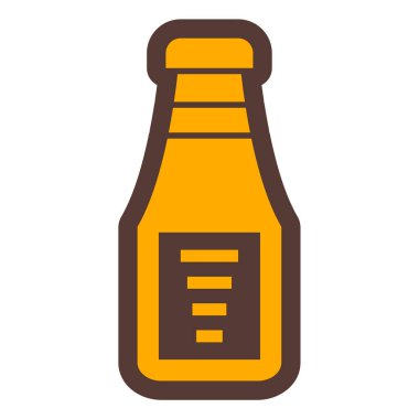 Bira şişesi ikonu. Beyaz arkaplanda izole edilmiş web tasarımı için alkol içeceği vektör simgelerinin basit bir gösterimi