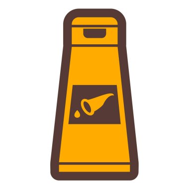 Yiyecek ve içecek sembolünün vektör çizimi. Ağ için protein ve su deposu işareti seti.