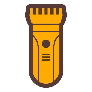 Tıraş fırçası ikonu. Beyaz arkaplanda izole edilmiş web tasarımı için berber temizleyici vektör simgelerinin basit çizimi