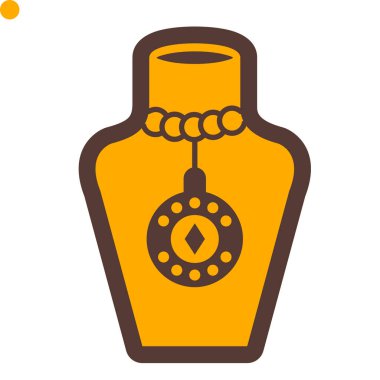 Parfüm şişesi ikonu. kolye vektör logosu tasarımının düz çizimi.