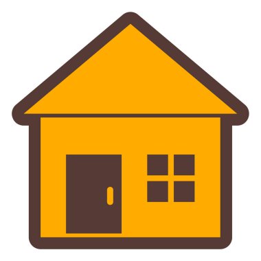 Ev. Web simgesi basit illüstrasyon