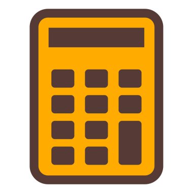 Hesap makinesi simgesi. vektör illüstrasyonu