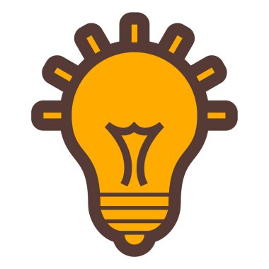 ampul simgesi vektör illüstrasyonu