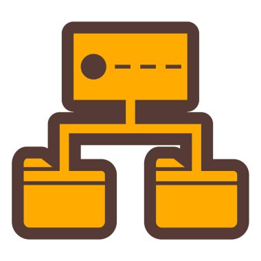 veritabanı. Web simgesi basit illüstrasyon