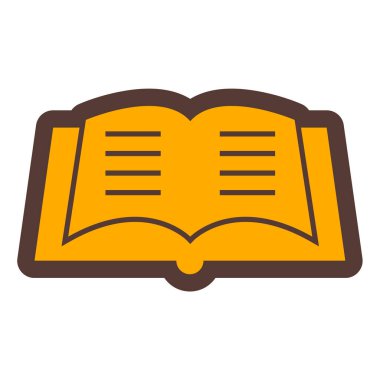 Kitap. Web simgesi basit illüstrasyon