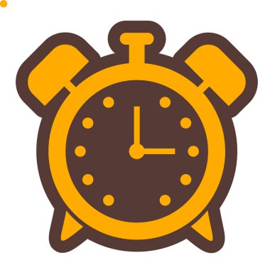 Çalar saat simgesi. Web için düz zaman çizelgesi vektör simgeleri