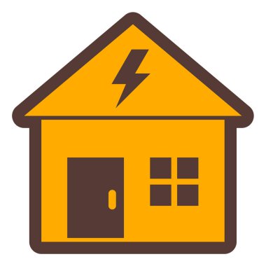 Ev. Web simgesi basit illüstrasyon