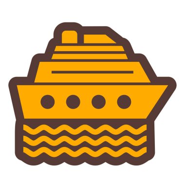 Yolcu gemisi. Basit resimleme