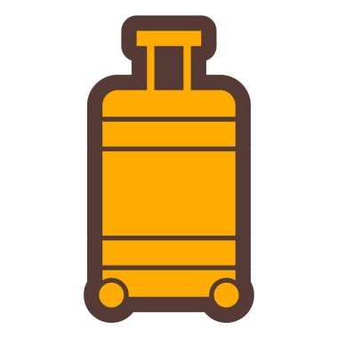 seyahat valizi ikon vektör çizimi tasarımı