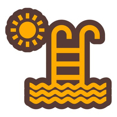 Su. Web simgesi basit illüstrasyon