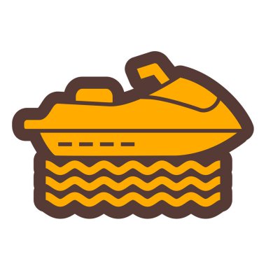 tekne ikonu vektör illüstrasyonu