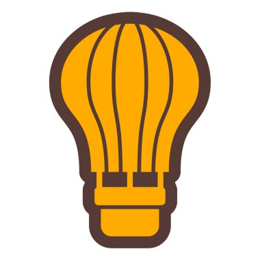 sıcak hava balon simge vektör çizim