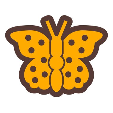 Kelebek. Web simgesi basit illüstrasyon