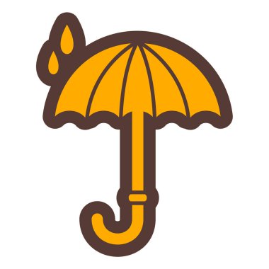 Şemsiye. Web simgesi basit illüstrasyon