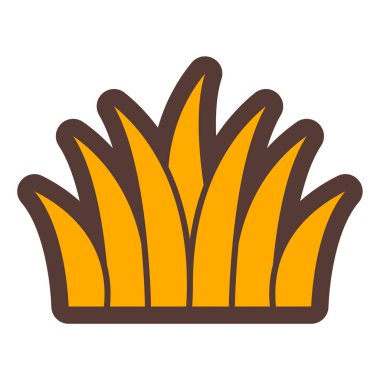 Bitki. Web simgesi basit illüstrasyon